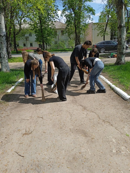 Участие во всероссийском субботнике.